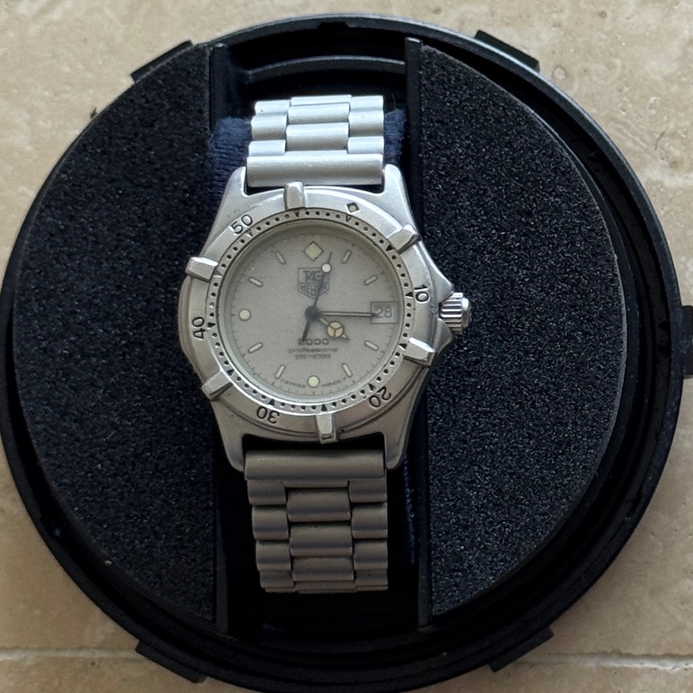 Tag Heuer 2000 Professional 962.213R Gray Dial Men's Quartz Watch w/box